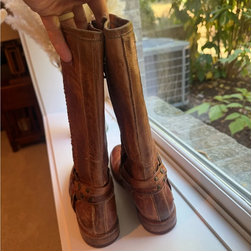 Bed Stu Brown Leather Winter Boots - Picture 3 of 6